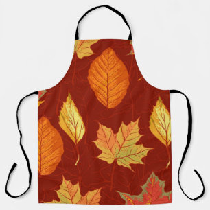 Autumn pattern apron