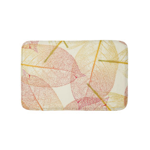 Autumn pattern bath mat