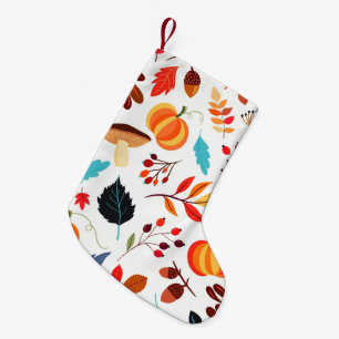 Autumn Pattern Christmas Stocking
