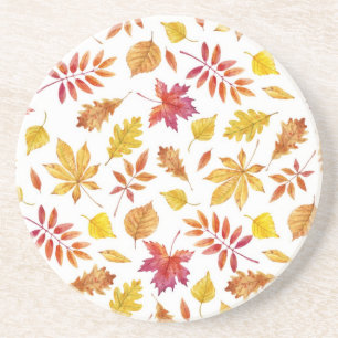 Autumn pattern coaster
