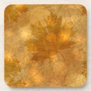 Autumn pattern coaster