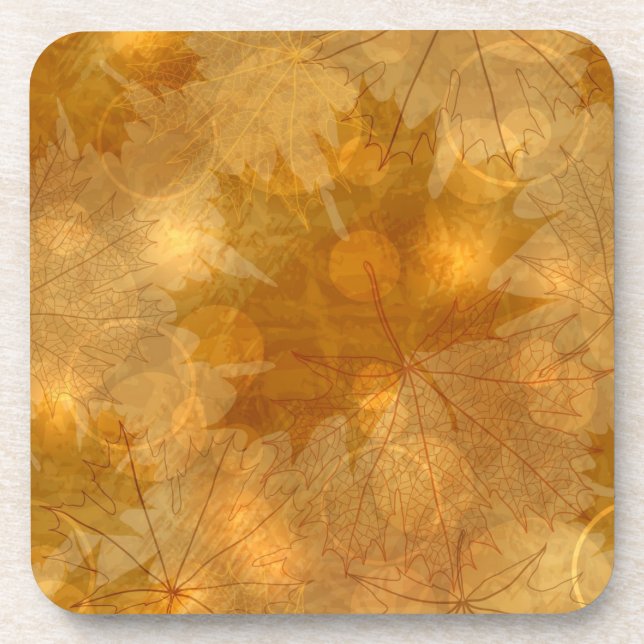 Autumn pattern coaster (Front)
