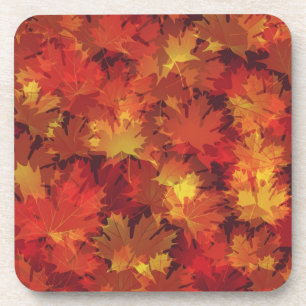 Autumn pattern coaster