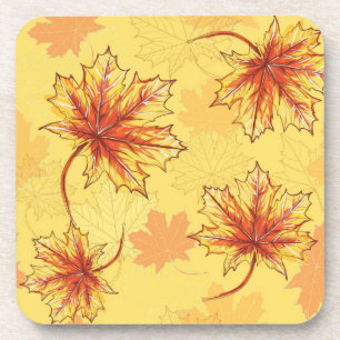Autumn pattern coaster