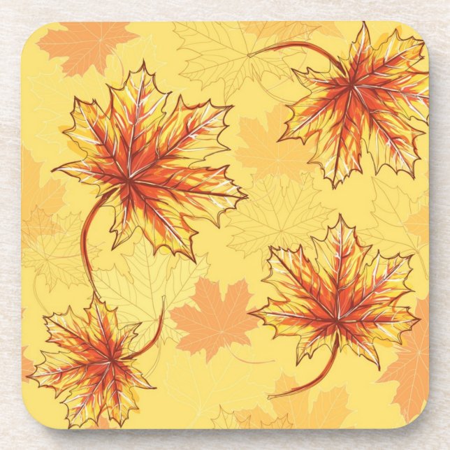 Autumn pattern coaster (Front)