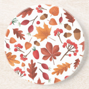 Autumn pattern coaster