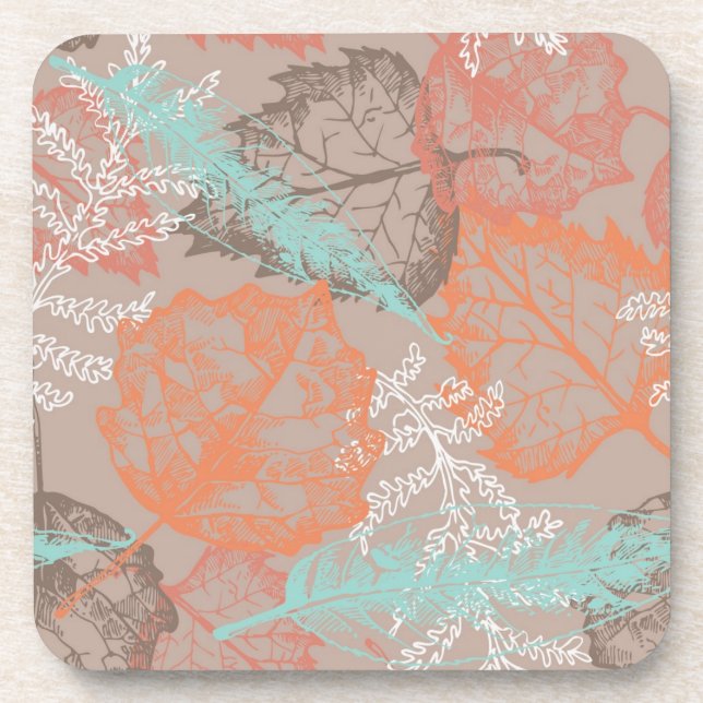Autumn pattern coaster (Front)
