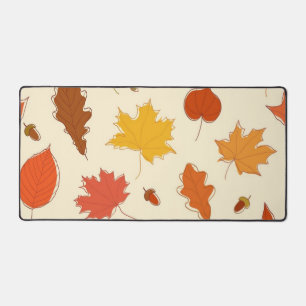 Autumn pattern desk mat