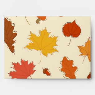 Autumn pattern envelope