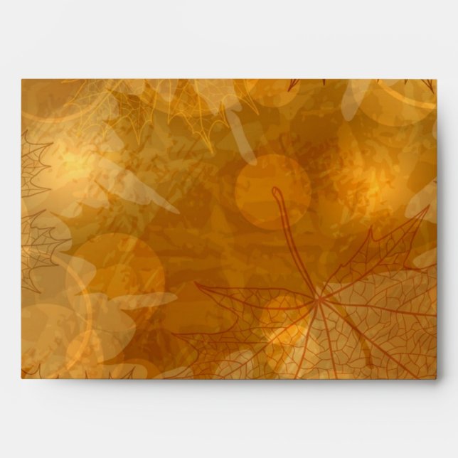 Autumn pattern envelope (Front)