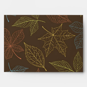 Autumn pattern envelope