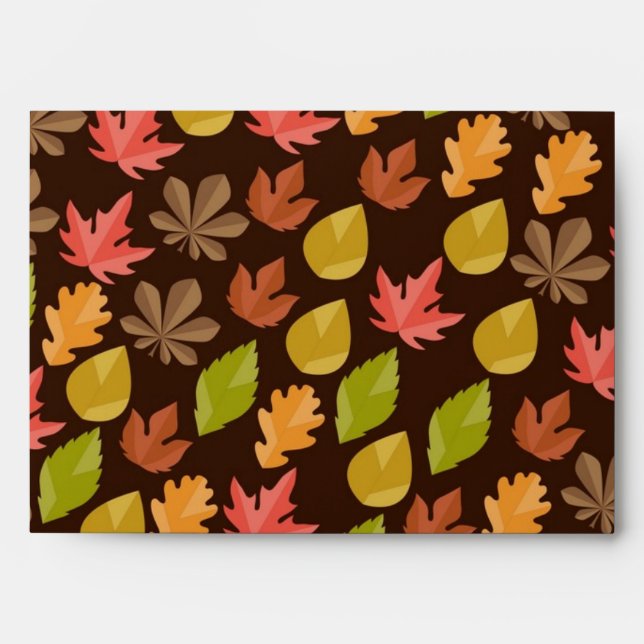 Autumn pattern envelope (Front)
