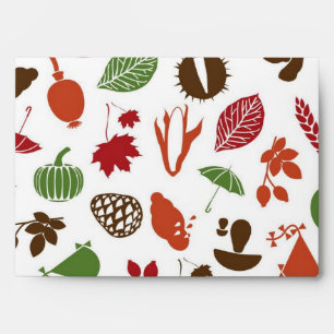 Autumn pattern envelope