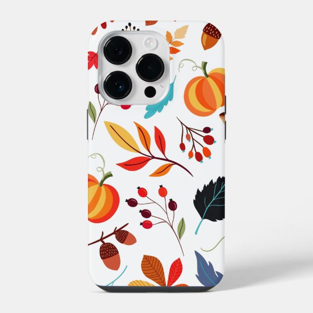 Autumn Pattern Fall iPhone Case (Back)