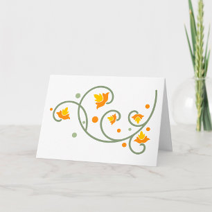 Autumn Pattern Greeting Cards
