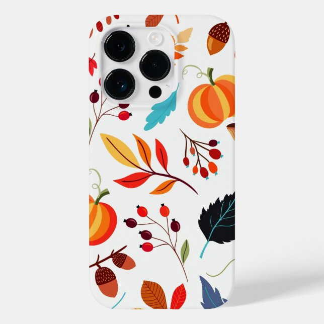 Autumn Pattern iPhone Case (Back)