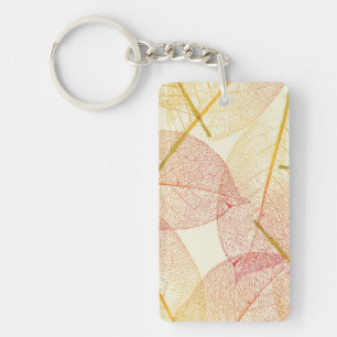 Autumn pattern key ring