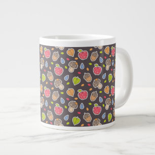 autumn pattern large coffee mug