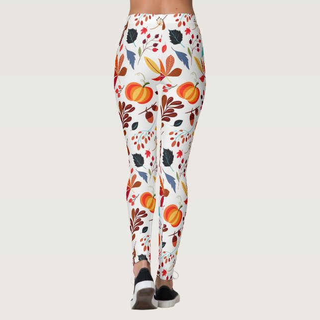 Autumn Pattern Leggings (Back)