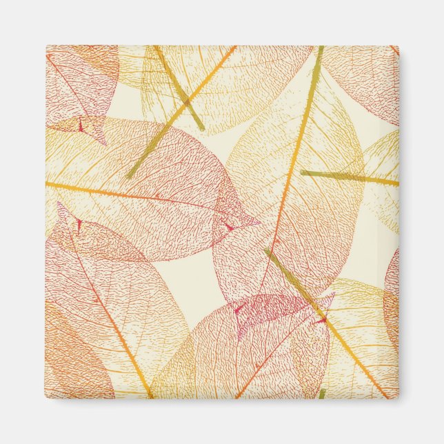 Autumn pattern magnet (Front)