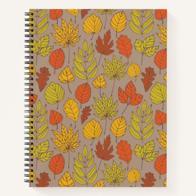 Autumn pattern notebook (Front)