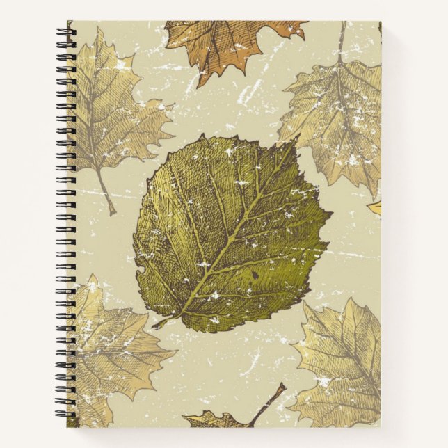 Autumn pattern notebook (Front)