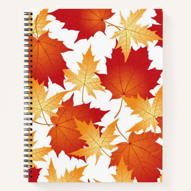 Autumn pattern notebook (Front)