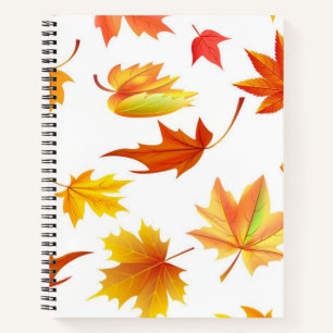 Autumn pattern notebook