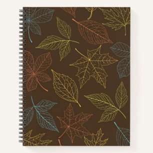 Autumn pattern notebook