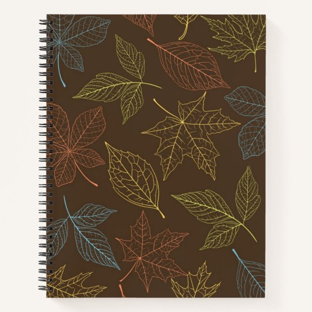 Autumn pattern notebook (Front)