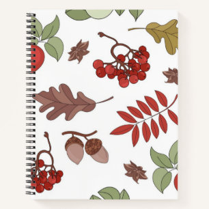 Autumn pattern notebook