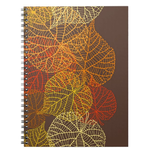 Autumn pattern notebook (Front)