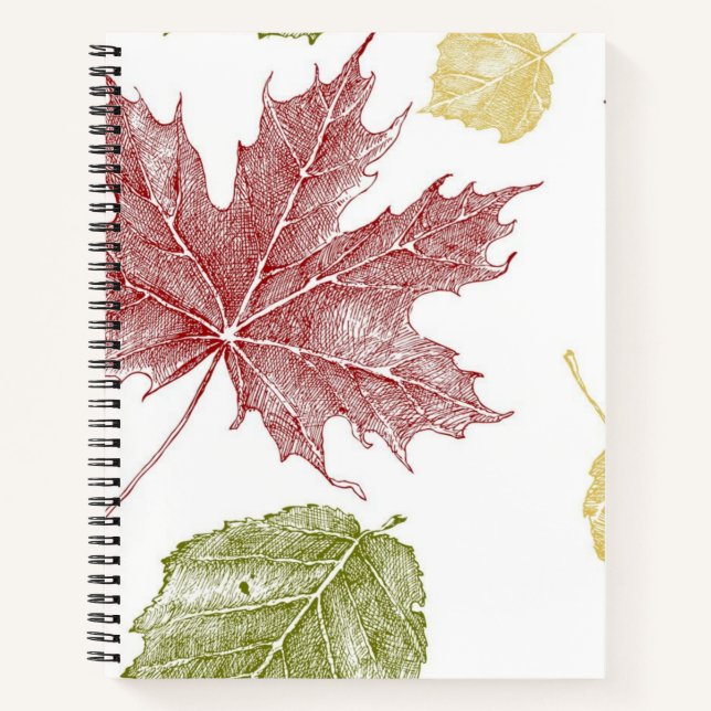 Autumn pattern notebook (Front)