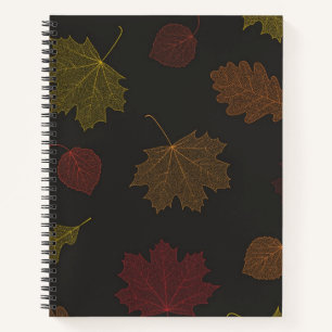 Autumn pattern notebook