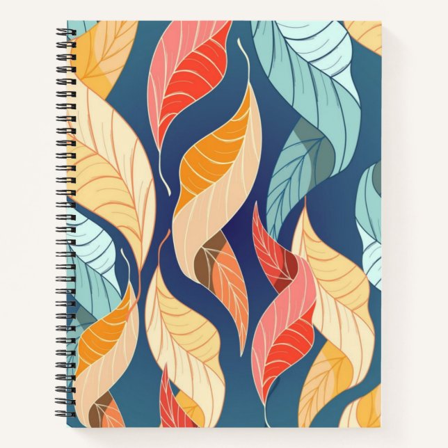 Autumn pattern notebook (Front)