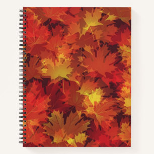 Autumn pattern notebook