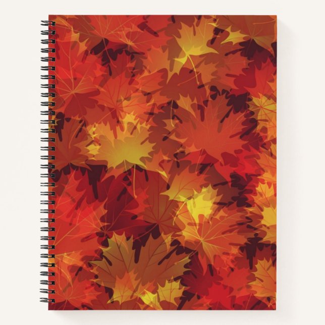 Autumn pattern notebook (Front)