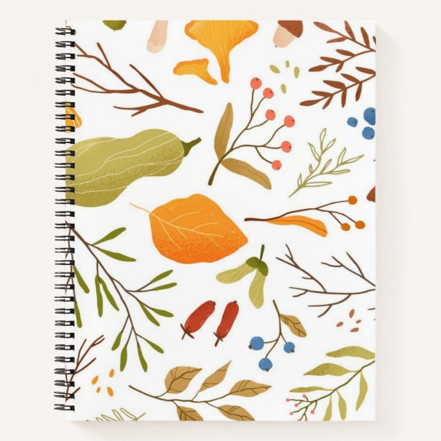 Autumn pattern notebook (Front)