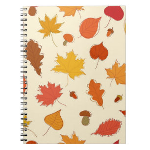 Autumn pattern notebook