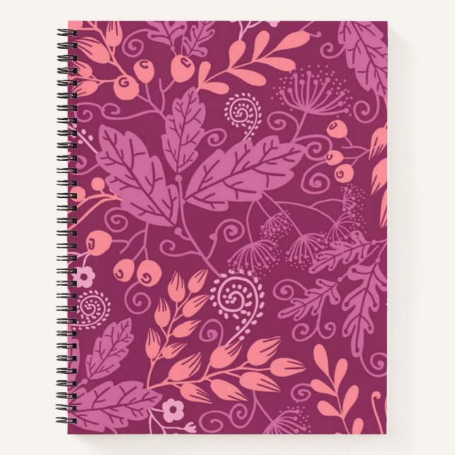 Autumn pattern notebook (Front)
