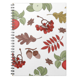 Autumn pattern notebook