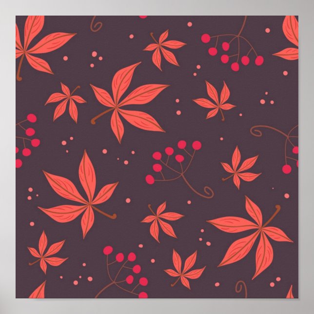 Autumn pattern poster (Front)