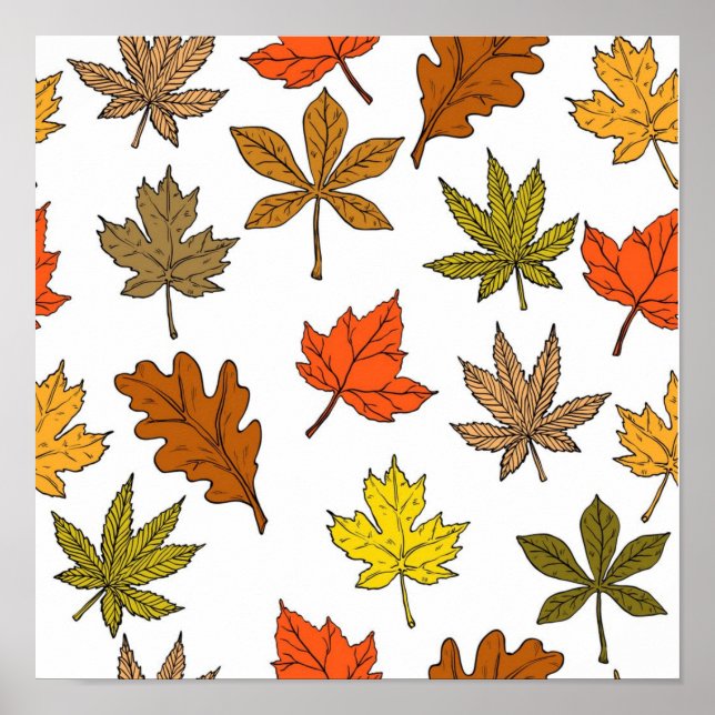 Autumn pattern poster (Front)