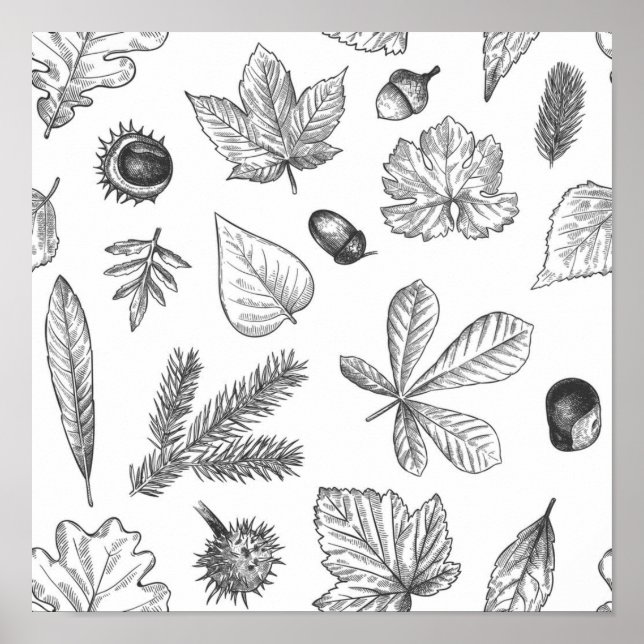 Autumn pattern poster (Front)