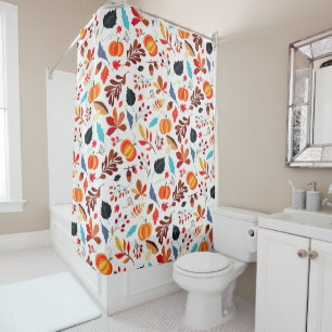 Autumn Pattern Shower Curtain Fall