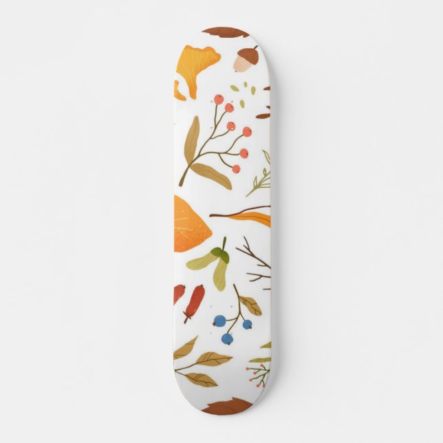 Autumn pattern skateboard (Front)