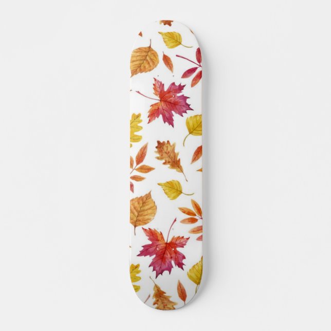 Autumn pattern skateboard (Front)