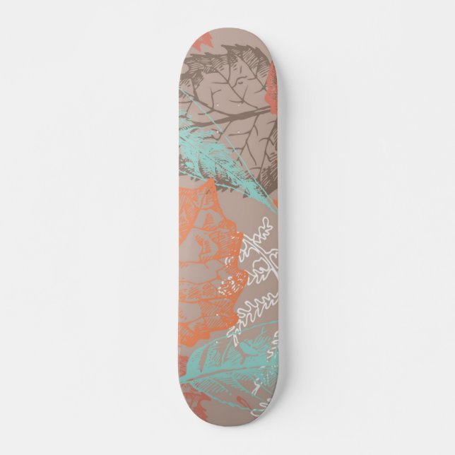 Autumn pattern skateboard (Front)