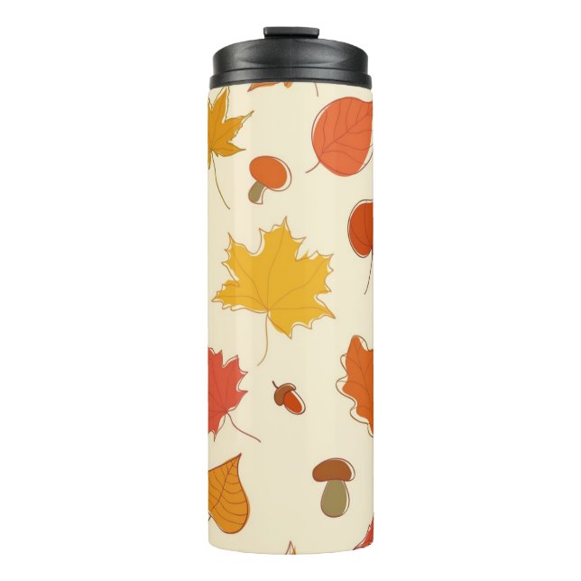 Autumn pattern thermal tumbler (Front)