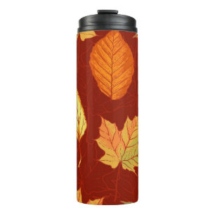 Autumn pattern thermal tumbler